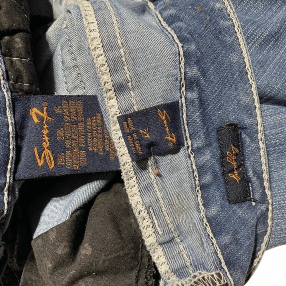 Seven7 Jeans size 27 skinny low rise medium Wash - Picture 7 of 7